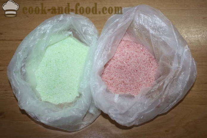 Χρωματιστά ζάχαρη με τα χέρια σας - πώς να κάνει χρωματιστές ζάχαρη στο σπίτι, βήμα προς βήμα φωτογραφίες συνταγή