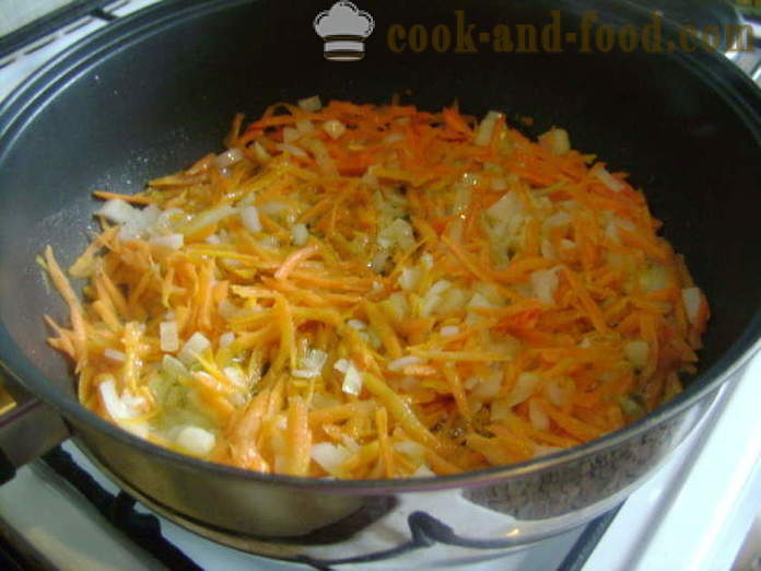 Κατσαρόλα λάχανο και τα κολοκυθάκια - πώς να κάνει μια κατσαρόλα κολοκύθι και λάχανο στο φούρνο, με μια βήμα προς βήμα φωτογραφίες συνταγή