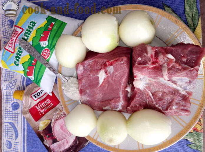 Βόειο κρέας σε μια κατσαρόλα στο φούρνο - πώς να βάλει το βόειο κρέας σε μια κατσαρόλα, με μια βήμα προς βήμα φωτογραφίες συνταγή