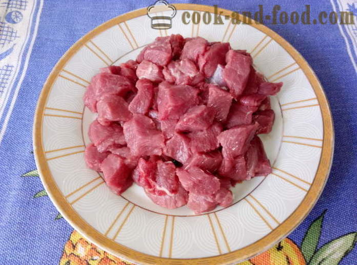 Βόειο κρέας σε μια κατσαρόλα στο φούρνο - πώς να βάλει το βόειο κρέας σε μια κατσαρόλα, με μια βήμα προς βήμα φωτογραφίες συνταγή