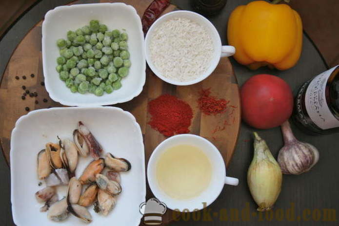 Κλασικό παέγια με κοτόπουλο και θαλασσινά - πώς να κάνει paella στο σπίτι, βήμα προς βήμα φωτογραφίες συνταγή
