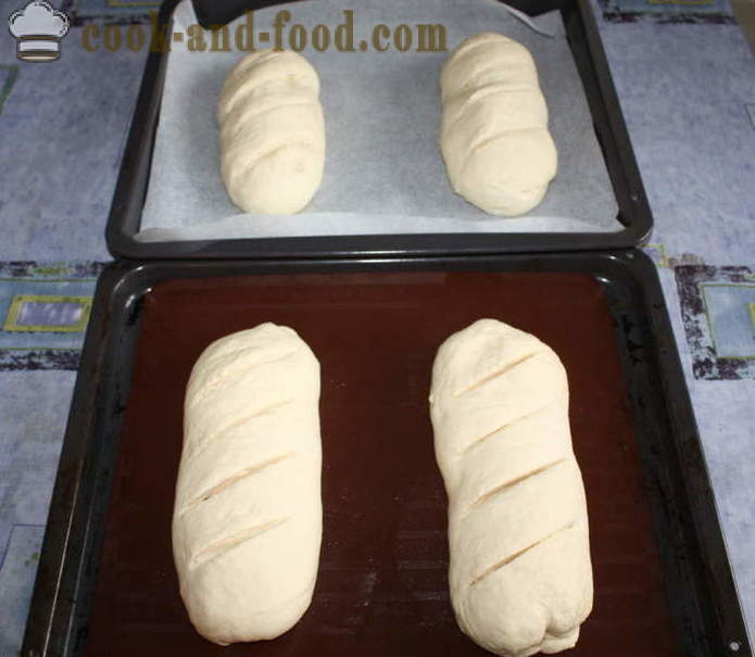Φέτες ψωμί στο φούρνο - πώς να ψήνουν φέτες ψωμί στο φούρνο στο σπίτι, βήμα προς βήμα φωτογραφίες συνταγή