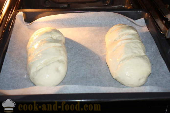Φέτες ψωμί στο φούρνο - πώς να ψήνουν φέτες ψωμί στο φούρνο στο σπίτι, βήμα προς βήμα φωτογραφίες συνταγή