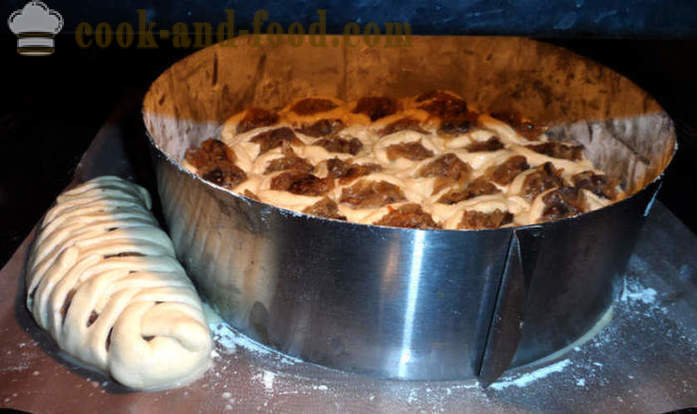 Μαγιά Honeycomb κέικ - πώς να ψήνουν ένα κέικ από ζύμη μαγιάς, ένα βήμα προς βήμα φωτογραφίες συνταγή