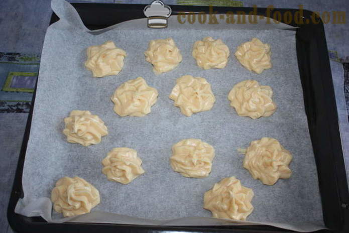 Shu κέικ κρέμα με μοβ krakelinom - πώς να μαγειρεύουν μια Shu κέικ στο σπίτι, την κλασική συνταγή με μια φωτογραφία
