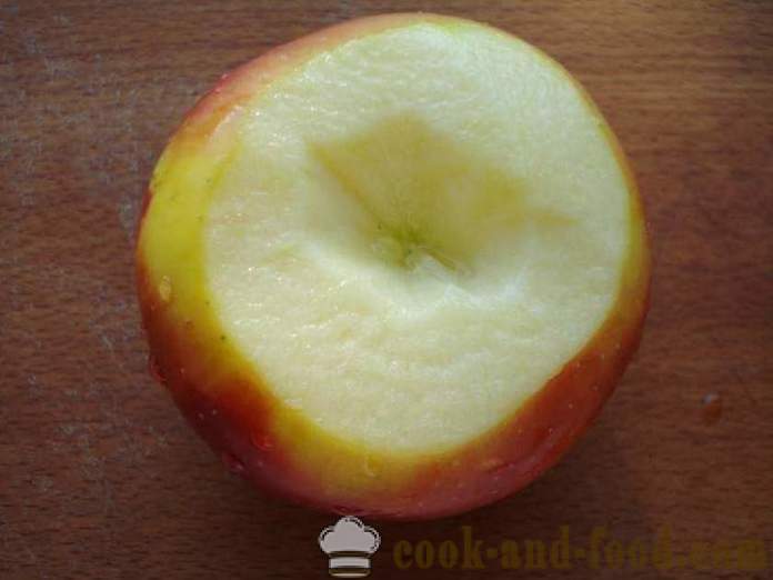 Ψητά μήλα στο φούρνο μικροκυμάτων - πώς να μαγειρεύουν τα μήλα σε ένα φούρνο μικροκυμάτων, ένα βήμα προς βήμα φωτογραφίες συνταγή