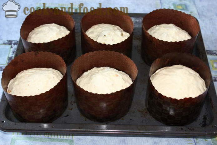 Πάσχα κέικ με αμύγδαλα και σταφίδες, γάλα - πώς να ψήνουν ένα κέικ στο φούρνο, με μια βήμα προς βήμα φωτογραφίες συνταγή