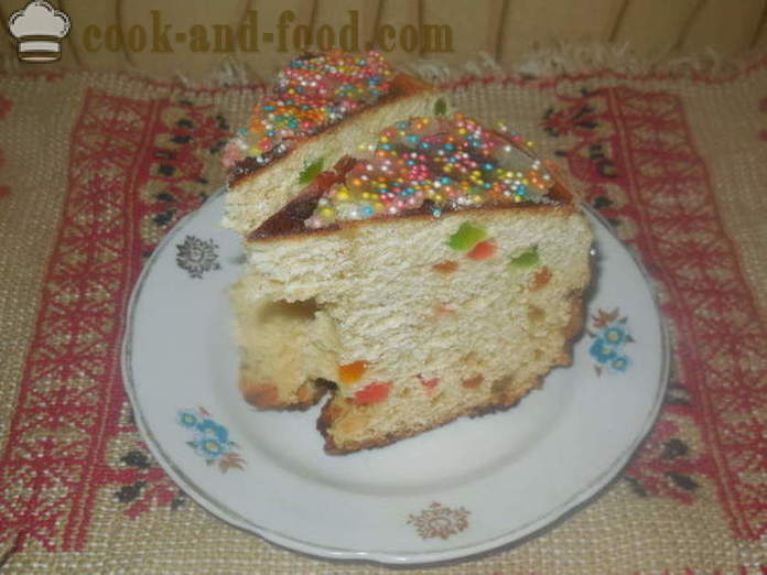 Απλή multivarka Πάσχα κέικ με κρέμα και λιώσει το γάλα - πώς να ψήνουν ένα κέικ σε multivarka, βήμα προς βήμα κέικ απλή συνταγή και φωτογραφιών