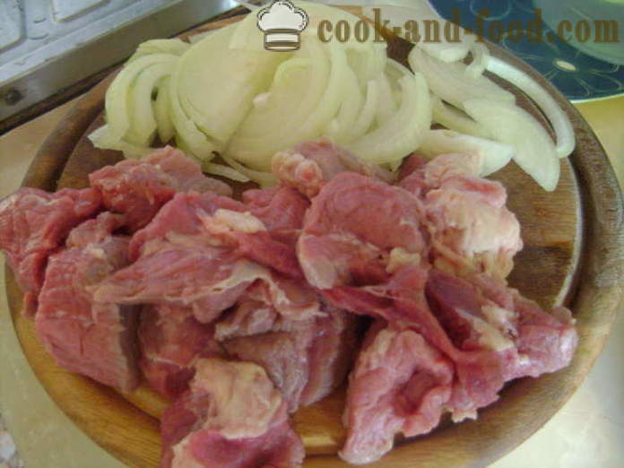 Χοντρό γκούλας σούπα της Ουγγαρίας - πώς να μαγειρεύουν σούπα γκούλας με βοδινό κρέας, μια βήμα προς βήμα φωτογραφίες συνταγή