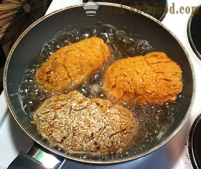 Παϊδάκια κοτόπουλου με ένα νόστιμο γέμιση και τραγανό - πώς να κάνει κέικ με κρούστα και γέμιση, με μια βήμα προς βήμα φωτογραφίες συνταγή