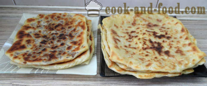 Gozleme τουρκική ψωμί με κρέας ή τυρί, λαχανικά και πατάτες - πώς να μαγειρεύουν τουρκική ψωμάκια, ένα βήμα προς βήμα φωτογραφίες συνταγή