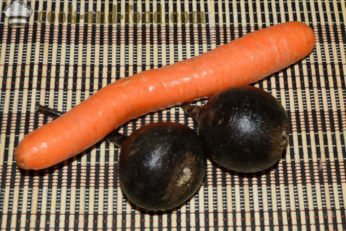 Σαλάτα με μαύρο ραπανάκι, καρότο και μαγιονέζα - τόσο νόστιμο προετοιμάσει μια σαλάτα από μαύρο ραπανάκι, ένα βήμα προς βήμα φωτογραφίες συνταγή