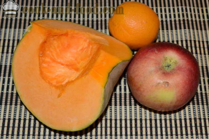 Σαλάτα κολοκύθας με μήλα και σταφίδες με σάλτσα πορτοκαλιού - πώς να μαγειρεύουν σαλάτα κολοκύθας με μήλα, ένα βήμα προς βήμα φωτογραφίες συνταγή