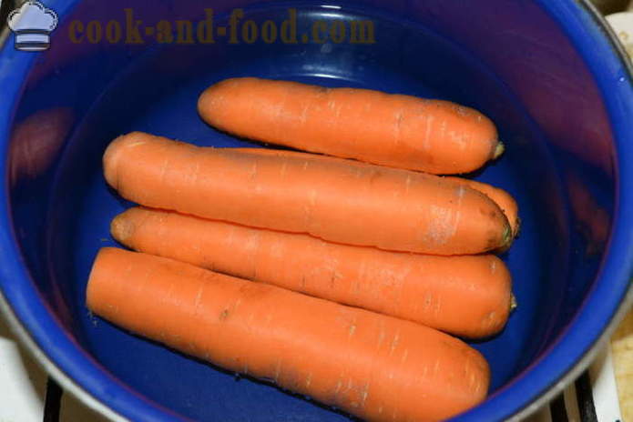 Πώς να μαγειρέψουν σαλάτα καρότο και ρωσική σαλάτα - πώς να μαγειρεύουν τα καρότα σε μια κατσαρόλα, με μια βήμα προς βήμα φωτογραφίες συνταγή
