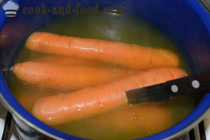 Πώς να μαγειρέψουν σαλάτα καρότο και ρωσική σαλάτα - πώς να μαγειρεύουν τα καρότα σε μια κατσαρόλα, με μια βήμα προς βήμα φωτογραφίες συνταγή
