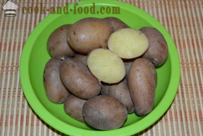 Βραστές πατάτες με τη φλούδα τους για μια σαλάτα - πώς να μαγειρεύουν πατάτες με τη φλούδα τους, σε μια κατσαρόλα, με μια βήμα προς βήμα φωτογραφίες συνταγή