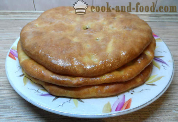 Νόστιμα Οσετίας πίτες με διαφορετικές γεμίσεις - πώς να μαγειρεύουν Οσετίας πίτες στο σπίτι, βήμα προς βήμα φωτογραφίες συνταγή