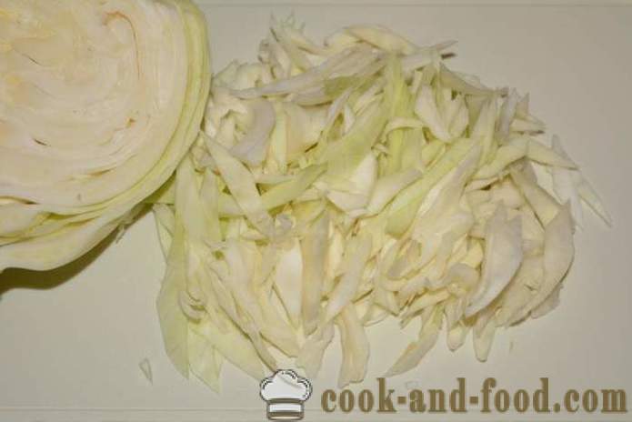 Lazy λαχανοντολμάδες με κιμά και ρύζι - πώς να κάνει τεμπέληδες λαχανοντολμάδες με κιμά και λάχανο, βήμα προς βήμα φωτογραφίες συνταγή