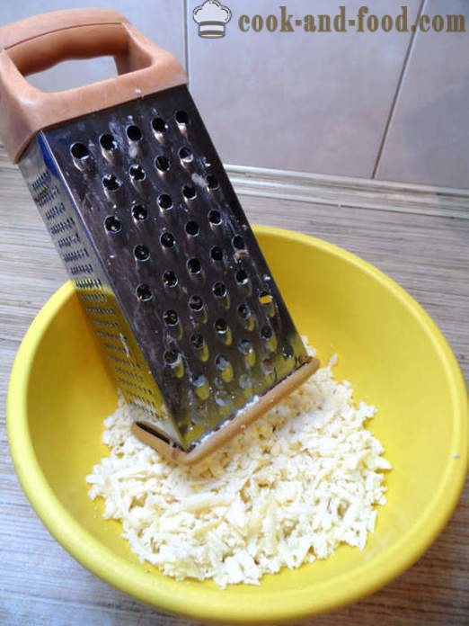 Χατσαπούρι στο τυρί Imereti - πώς να κάνει ομελέτα με τυρί σε ένα τηγάνι, ένα βήμα προς βήμα φωτογραφίες συνταγή
