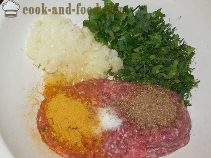Νόστιμο σουβλάκι του βοείου κρέατος στο φούρνο - πώς να μαγειρεύουν κεμπάπ στο σπίτι, βήμα προς βήμα φωτογραφίες συνταγή