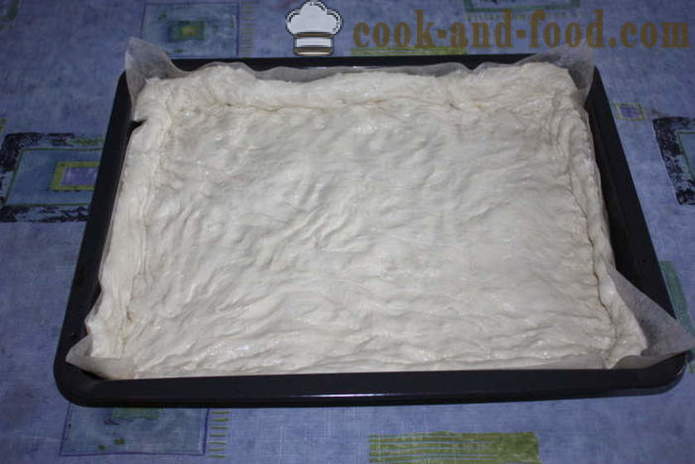 Ιταλικό ψωμί focaccia με γέμιση τζίντζερ σε αλάτι - πώς να μαγειρεύουν ιταλικό ψωμί focaccia στο σπίτι, βήμα προς βήμα φωτογραφίες συνταγή
