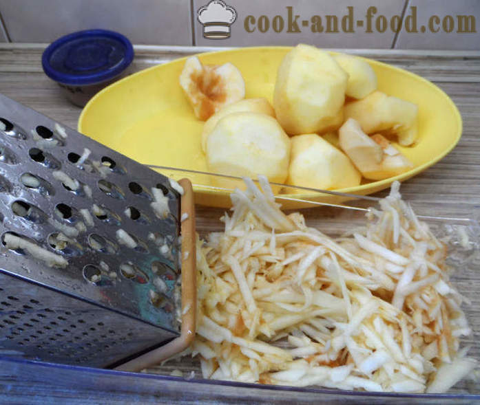 Ο ευκολότερος μηλόπιτα - πώς να κάνει μια μηλόπιτα στο φούρνο, με μια βήμα προς βήμα φωτογραφίες συνταγή