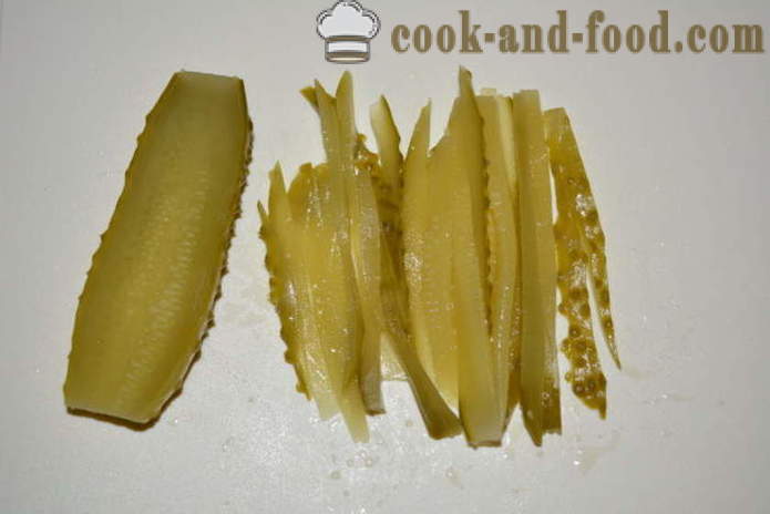 Μια απλή σαλάτα με Κορέας καρότο και αγγούρι - πώς να μαγειρεύουν Κορέας σαλάτα από καρότα και αγγούρια, με μια βήμα προς βήμα φωτογραφίες συνταγή