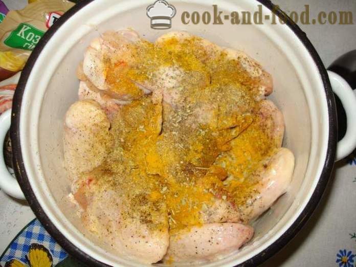 Σουβλάκια από φτερούγες κοτόπουλου - όπως μια νόστιμη μαρινάδα για φτερούγες κοτόπουλου μπάρμπεκιου, βήμα προς βήμα φωτογραφίες συνταγή
