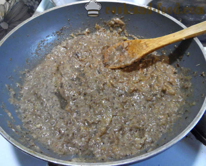 Φωλιές κιμά με μανιτάρια και τυρί - πώς να κάνουν τις φωλιές με το κρέας και τα μανιτάρια, βήμα προς βήμα φωτογραφίες συνταγή