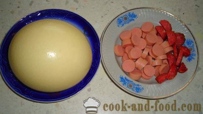 Μεγάλες τηγανητά αυγά με λουκάνικα αυγά στρουθοκαμήλου - πώς να μαγειρεύουν μια ομελέτα από αυγά στρουθοκαμήλου, βήμα προς βήμα φωτογραφίες συνταγή