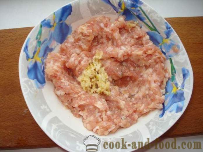 Νόστιμη γέμιση κρέας για πίτες, chebureks, σφολιάτας - πώς να κάνει ένα κρέας συμπληρώνοντας ζουμερό συνταγή poshagovіy με μια φωτογραφία