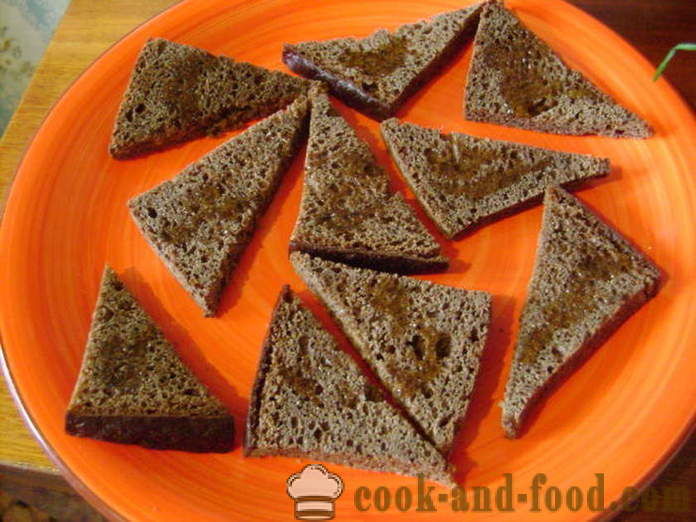 Απλή σάντουιτς με ρέγγα στο ψωμί σίκαλης - πώς να κάνει σάντουιτς με ρέγγα, ένα βήμα προς βήμα φωτογραφίες συνταγή