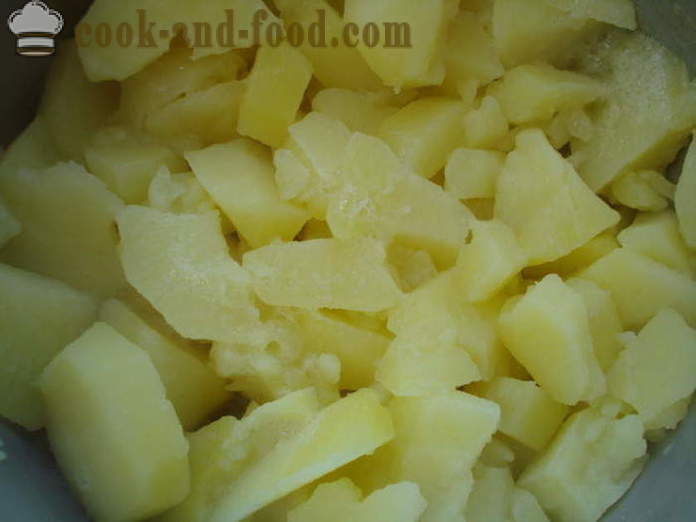 Γέμιση για ζυμαρικά με πατάτες - πώς να κάνει γέμιση για ζυμαρικά και πατάτες, με μια βήμα προς βήμα φωτογραφίες συνταγή