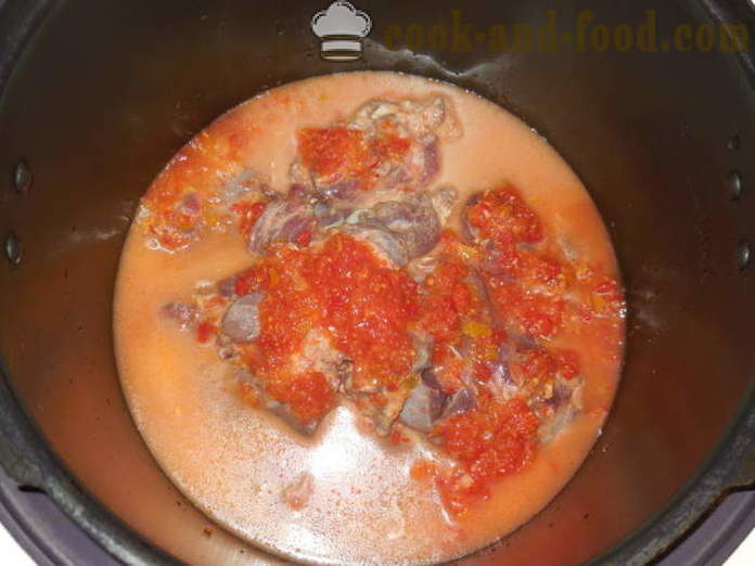 Κοκκινιστό αγριοκούνελο στο multivarka - πώς να μαγειρεύουν ένα άγριο κουνέλι στο σπίτι, βήμα προς βήμα φωτογραφίες συνταγή