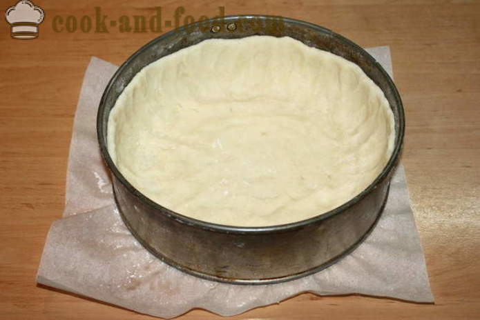 Νόστιμα πίτα κοτόπουλο με τυρί - πώς να μαγειρεύουν μια πίτα κοτόπουλο στο φούρνο, με μια βήμα προς βήμα φωτογραφίες συνταγή