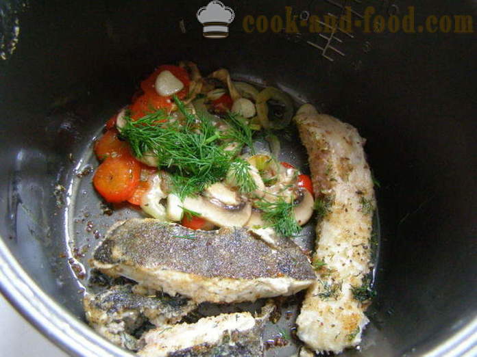 Τηγανητό καλκάνι σε multivarka με λαχανικά και μανιτάρια - τόσο νόστιμο για να μαγειρέψουν καλκάνι στο multivarka, βήμα προς βήμα φωτογραφίες συνταγή