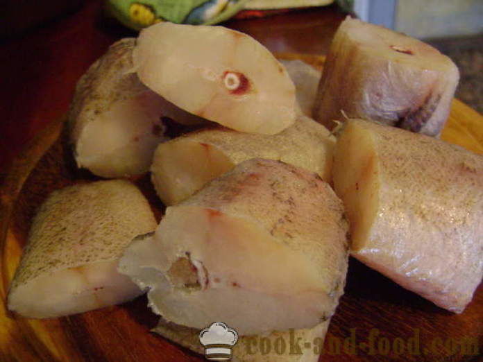 Μια νόστιμη συνταγή brotoly μαγειρευτά με κρεμμύδια και λαχανικά - μαγείρεμα brotola ψάρι με μαγιονέζα, μια βήμα προς βήμα φωτογραφίες συνταγή