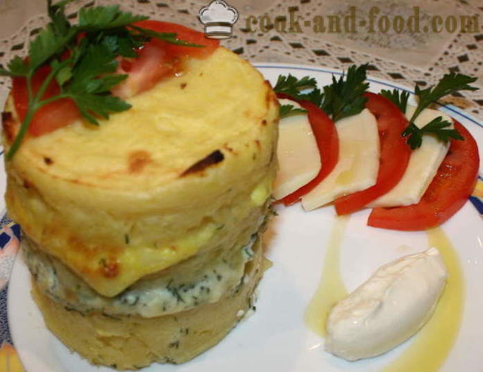 Layer πατάτες στο φούρνο με τυρί στο φούρνο - όπως ψητές πατάτες με τυρί στο φούρνο, με μια βήμα προς βήμα φωτογραφίες συνταγή