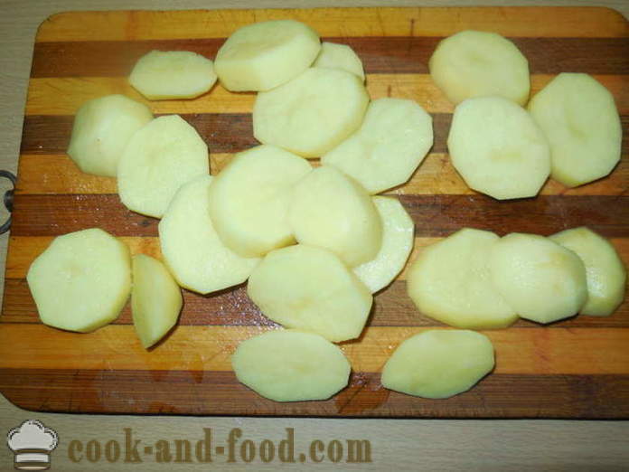 Πατάτες με κιμά στο φούρνο για σουβλάκια - πώς να ψήνουν πατάτες με κιμά στο φούρνο, με μια βήμα προς βήμα φωτογραφίες συνταγή