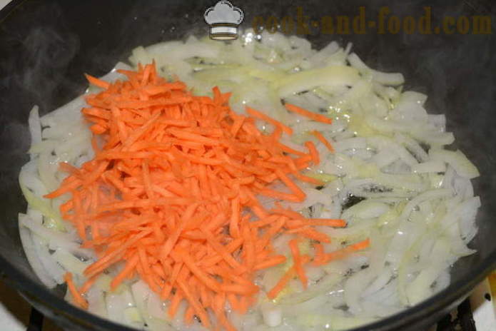 Lobio κόκκινα φασόλια με τα καρότα και lukom- πώς να μαγειρεύουν lobio κόκκινα φασόλια, ένα βήμα προς βήμα φωτογραφίες συνταγή