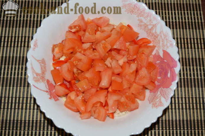 Σαλάτα με κινέζικο λάχανο, ντομάτες και πιπεριές - πώς να προετοιμάσει μια σαλάτα από κινέζικο λάχανο, ένα βήμα προς βήμα φωτογραφίες συνταγή
