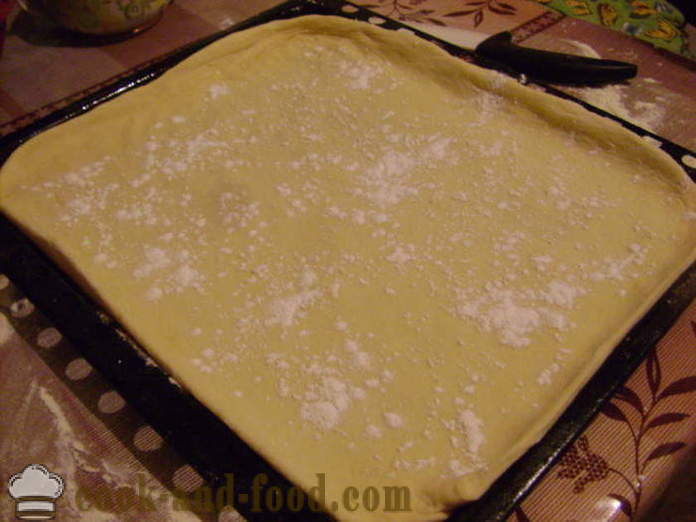 Εξωτερική κέικ ζύμης με κεράσια - πώς να μαγειρεύουν μια τούρτα με ένα κεράσι στο φούρνο, με μια βήμα προς βήμα φωτογραφίες συνταγή