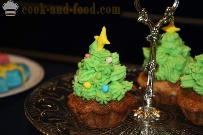 Χριστουγεννιάτικο κέικ - πώς να κάνει και να διακοσμήσετε κέικ για το Νέο Έτος, με μια βήμα προς βήμα φωτογραφίες συνταγή