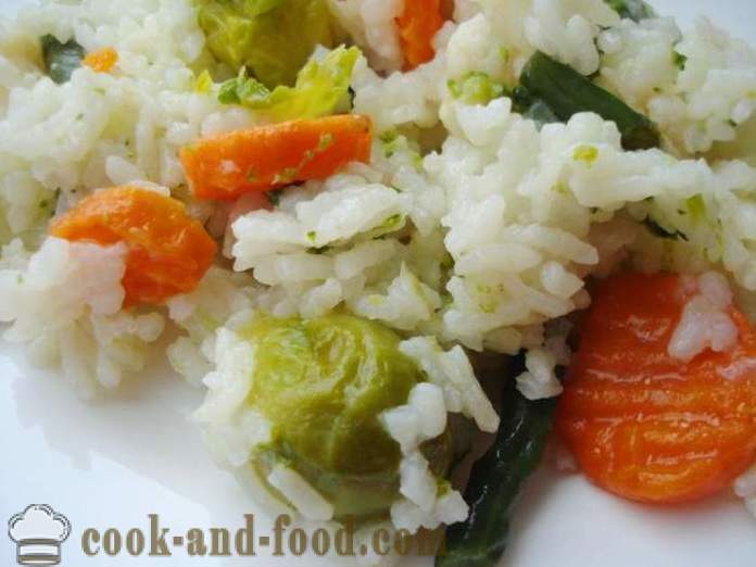 Ρύζι με λαχανικά σε multivarka - πώς να μαγειρεύουν ρύζι με λαχανικά στο multivarka, βήμα προς βήμα φωτογραφίες συνταγή