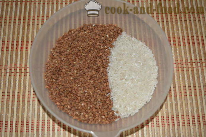 Φαγόπυρο με ρύζι και κρέας στο multivarka - πώς να ετοιμάζω το ρύζι με φαγόπυρο multivarka, βήμα προς βήμα φωτογραφίες συνταγή