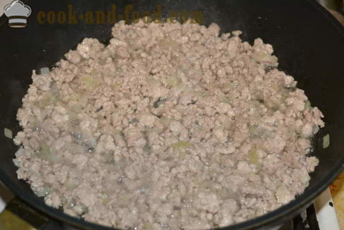 Ζυμαρικά ναυτική με κιμά σε ένα τηγάνι - πώς να μαγειρεύουν τα ζυμαρικά ναυτική με κιμά, μια βήμα προς βήμα φωτογραφίες συνταγή