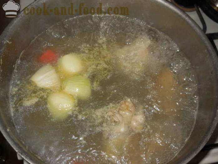 Διαιτητικά σούπας ζωμό γαλοπούλας με λαχανικά - πώς να μαγειρεύουν μια νόστιμη σούπα γαλοπούλα, ένα βήμα προς βήμα φωτογραφίες συνταγή