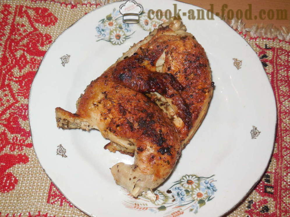 Κοτόπουλο multivarka καπνού - πώς να μαγειρέψουν ένα κοτόπουλο στον καπνό multivarka-κουζίνα, ένα βήμα προς βήμα φωτογραφίες συνταγή