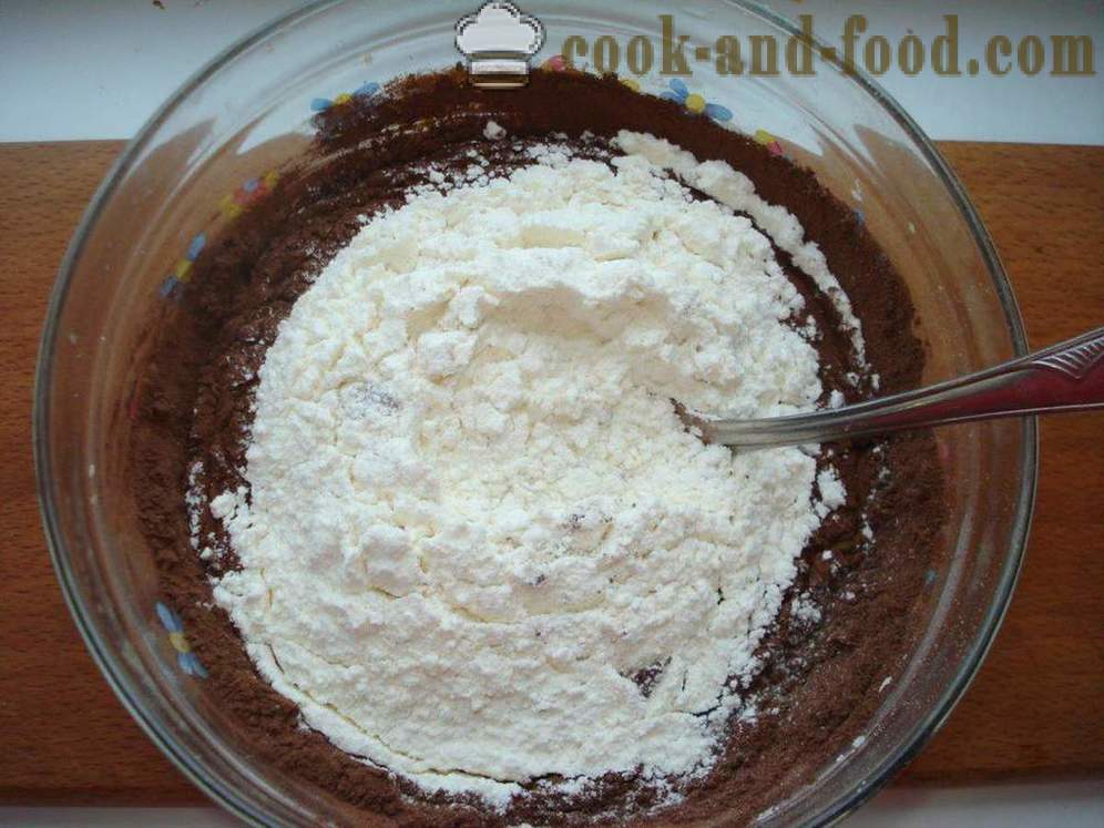 Σπιτικά μπισκότα σοκολάτας με κακάο γρήγορα και απλά - πώς να μαγειρεύουν μπισκότα τσιπ σοκολάτας στο σπίτι, βήμα προς βήμα φωτογραφίες συνταγή