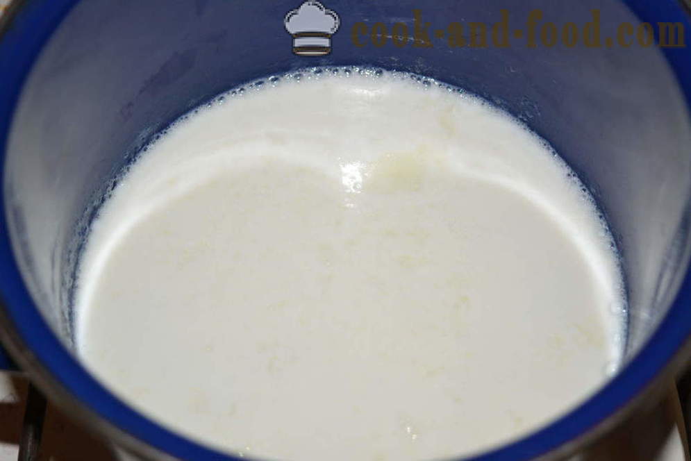 Το γάλα τρούφα για τα παιδιά - πώς να ετοιμάζω χυλοπίτες γάλακτος στο τηγάνι, ένα βήμα προς βήμα φωτογραφίες συνταγή